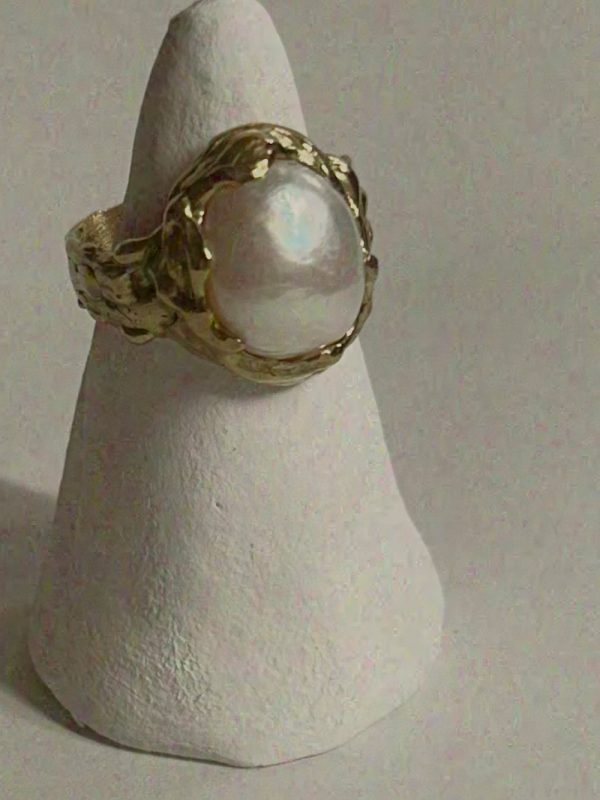 OOAK ring | freshwater pearl – Bild 2