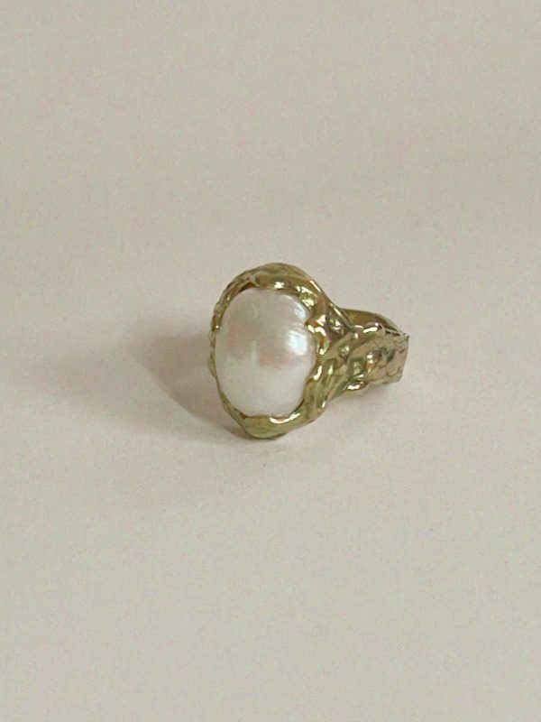 OOAK ring | freshwater pearl – Bild 6