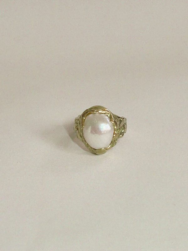OOAK ring | freshwater pearl – Bild 3