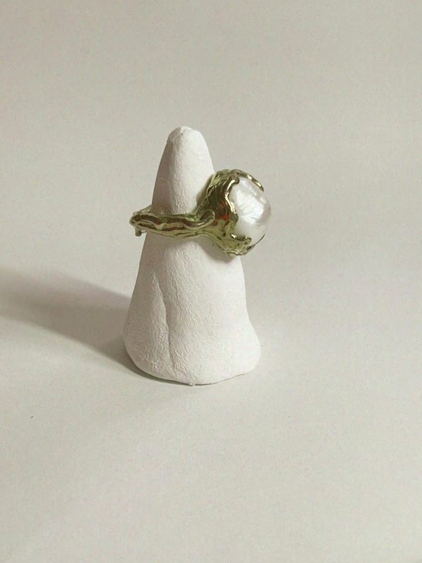OOAK ring | freshwater pearl – Bild 3