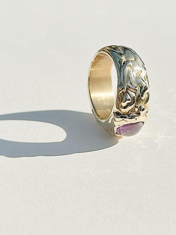 OOAK chunky ring | amethyst – Bild 4