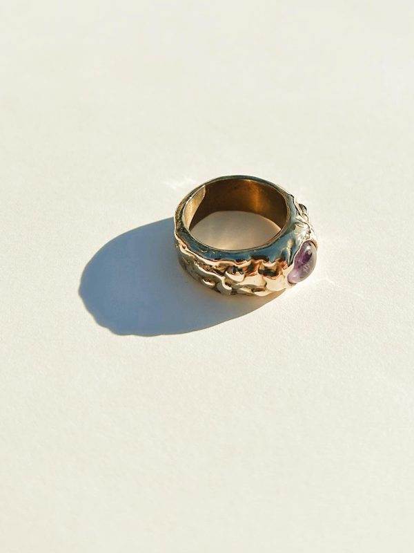 OOAK chunky ring | amethyst – Bild 3