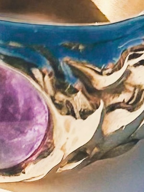 OOAK chunky ring | amethyst – Bild 2