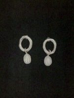 Oval earrings