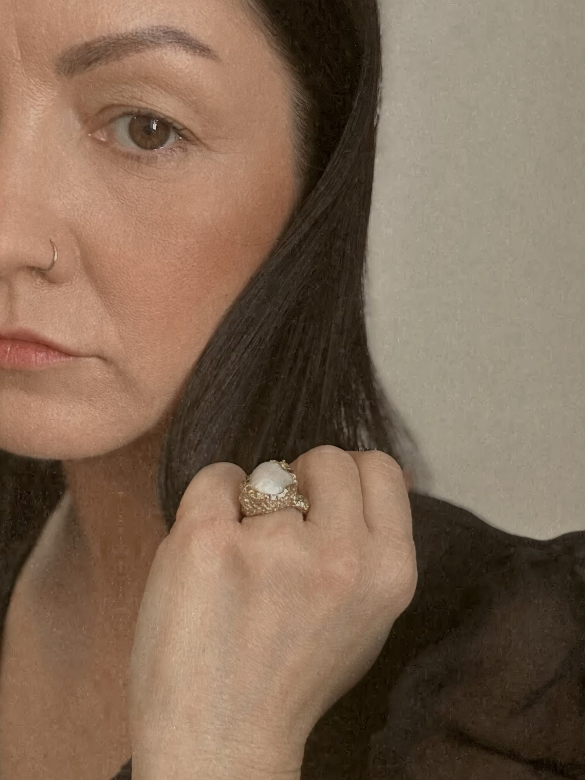 wearable art on your finger sculptural one of a kind ring